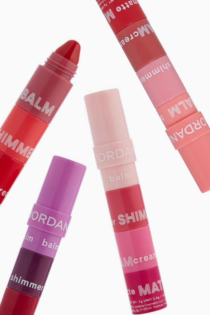 jordana cosmetics lip colorstax in various spring colors